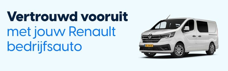 Vertrouwd vooruit met jouw Renault bedrijfsauto